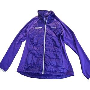 Columbia Omni-Heat Purple Mach 38 Hybrid Jacket Women’s L Outdoor Lightweight